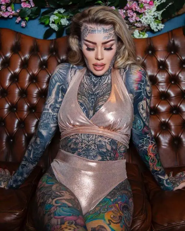 Becky holt. Most Tattooed woman in UK